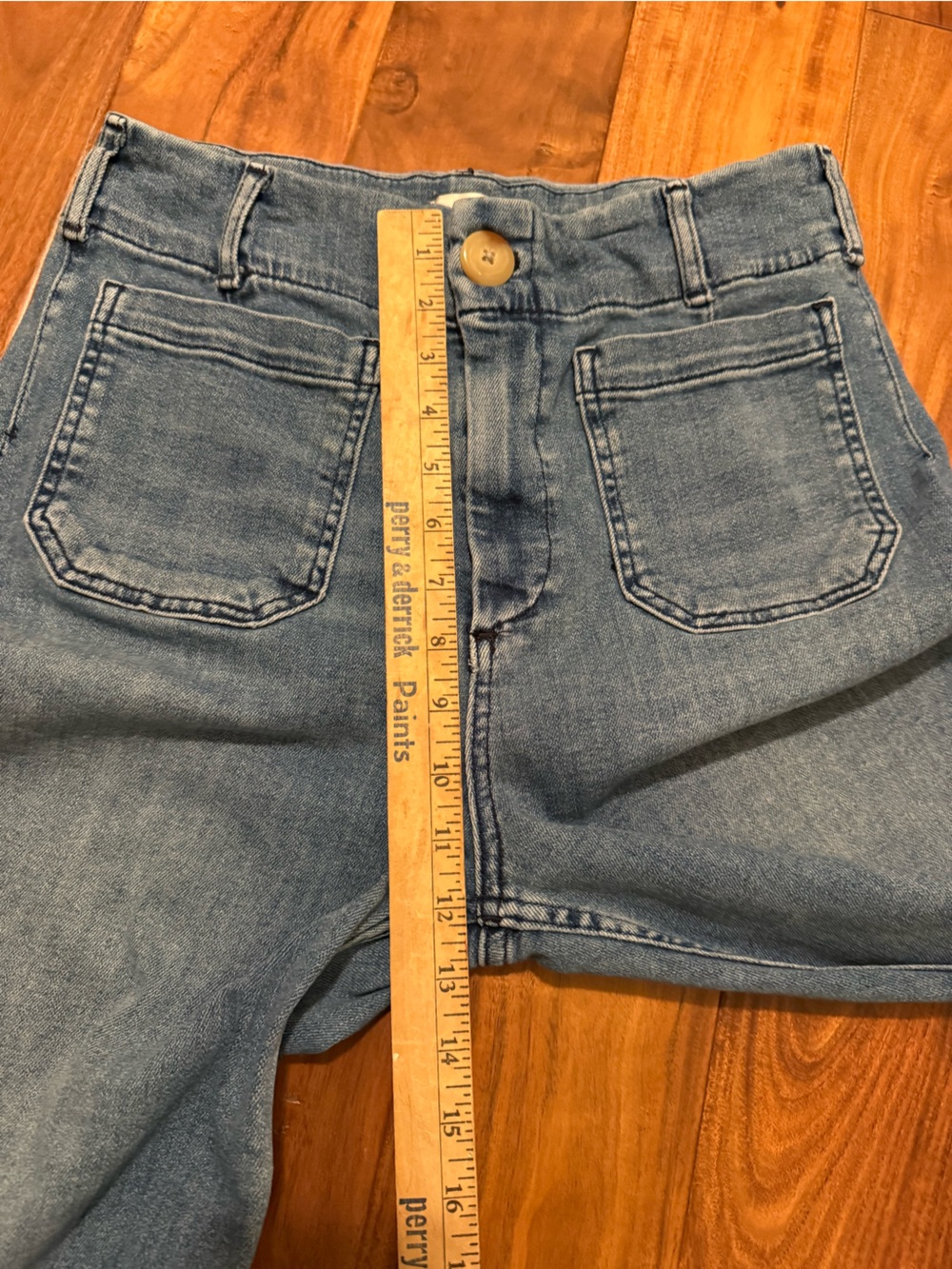 Maeve “The Colette” Medium Blue Cropped Wide-Leg Jeans sz 29 - Picture 7 of 12